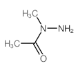 Acetic acid, 1-methylhydrazide Structure