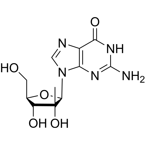 2'-C-Methylguanosine structure