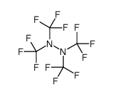 1,1,2,2-tetrakis(trifluoromethyl)hydrazine结构式