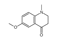 6-methoxy-1-methyl-2,3-dihydro-1H-quinolin-4-one结构式