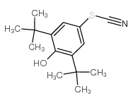 2,6-二-叔丁基-4-硫代氰酰基苯酚结构式