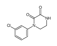 1-(3-chlorophenyl)piperazine-2,3-dione Structure