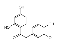 1-(2,4-dihydroxyphenyl)-2-(4-hydroxy-3-methoxyphenyl)ethanone Structure