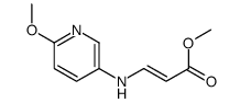 methyl 3-[(6-methoxypyridin-3-yl)amino]prop-2-enoate结构式