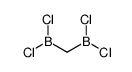 dichloro(dichloroboranylmethyl)borane结构式