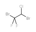 1,2-二溴-1-氯-2,2-二氟乙烷结构式