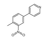 4-(4-甲基-3-硝基苯基)吡啶结构式