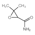 3,3-dimethyloxirane-2-carboxamide结构式
