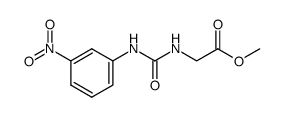 methyl 2-(3-(3-nitrophenyl)ureido)acetate结构式
