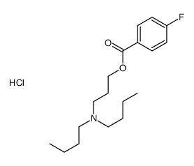 3-(dibutylamino)propyl 4-fluorobenzoate,hydrochloride结构式