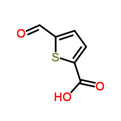 5-甲酰基-2-噻吩甲酸结构式