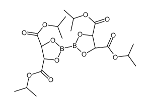 双(二异丙基-D-酒石酸乙二醇酯)二硼结构式