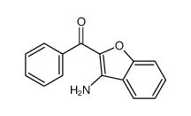 (3-氨基-1-苯并呋喃-2-基)(苯基)甲酮结构式