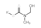 potassium (hydroxymethyl)methyldithiocarbamate Structure