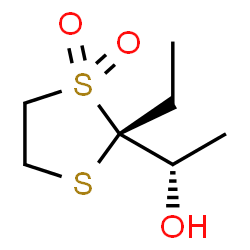 1,3-Dithiolane-2-methanol,2-ethyl-alpha-methyl-,1,1-dioxide,(alphaS,2R)-(9CI)结构式