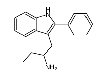 3-(2-Aminobutyl)-2-phenyl-1H-indole结构式