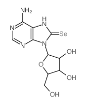 Adenosine, 7,8-dihydro-8-selenoxo-结构式
