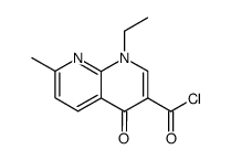 1,8-NAPHTHYRIDINE-3-CARBONYL CHLORIDE,1-ETHYL-1,4-DIHYDRO-7-METHYL-4-OXO结构式