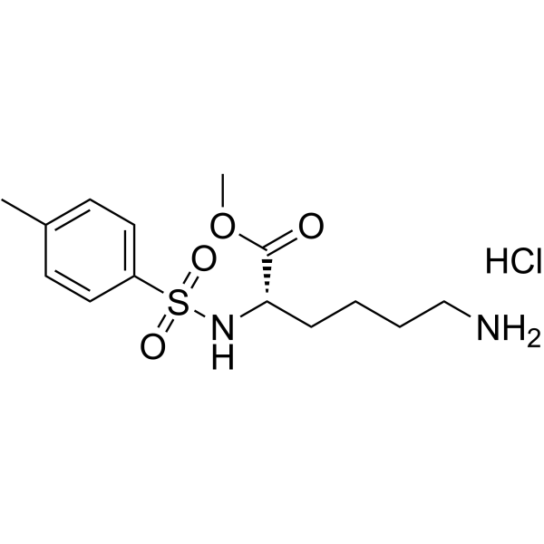TOS-L-赖氨酸甲酯盐酸盐结构式