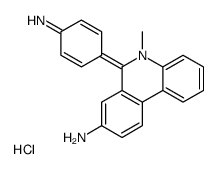 6-(4-aminophenyl)-5-methylphenanthridin-5-ium-8-amine,chloride结构式