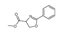 2-Phenyloxazoline-4-carboxylic acid methyl ester Structure