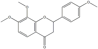 7,8,4'-三甲氧基黄烷酮结构式