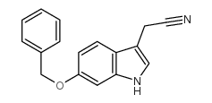2-(6-phenylmethoxy-1H-indol-3-yl)acetonitrile Structure