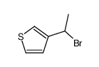 3-(1-bromoethyl)thiophene Structure