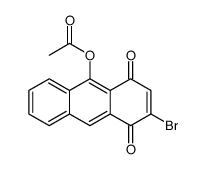 (3-bromo-1,4-dioxoanthracen-9-yl) acetate Structure