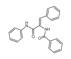 anilide of Z-2-benzamidocinnamic acid结构式