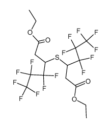 3,5-bis-heptafluoropropyl-4-thia-heptanedioic acid diethyl ester结构式
