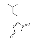 4-(3-Methyl-2-butenyl)-4-cyclopentene-1,3-dione Structure