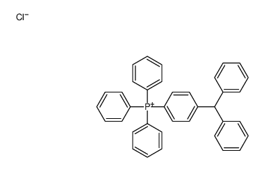 (4-benzhydrylphenyl)-triphenylphosphanium,chloride Structure
