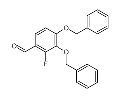 2-fluoro-3,4-bis(phenylmethoxy)benzaldehyde Structure