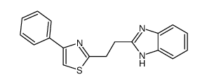 2-[2-(1H-benzimidazol-2-yl)ethyl]-4-phenyl-1,3-thiazole Structure