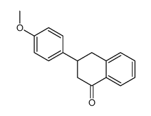 3-(4-甲氧基苯基)-3,4-二氢萘-1(2H)-酮结构式