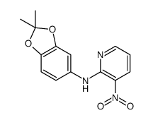 N-(2,2-dimethyl-1,3-benzodioxol-5-yl)-3-nitropyridin-2-amine结构式