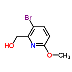 (3-Bromo-6-methoxy-2-pyridinyl)methanol Structure