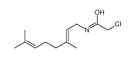 2-chloro-N-(3,7-dimethylocta-2,6-dienyl)acetamide Structure