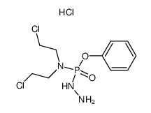 phenyl ester of hydrazido-N,N-di(2-chloroethyl)amidophosphoric acid Structure