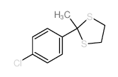1,3-DITHIOLANE, 2-(p-CHLOROPHENYL)-2-METHYL-结构式
