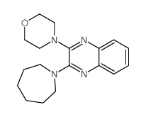 Quinoxaline,2-(hexahydro-1H-azepin-1-yl)-3-(4-morpholinyl)- picture