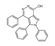 2,3,4-triphenyl-6H-pyrazolo[3,4-d]pyridazin-7-one结构式