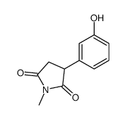 3-(3-hydroxyphenyl)-1-methylpyrrolidine-2,5-dione结构式