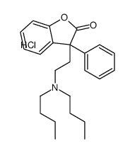 dibutyl-[2-(2-oxo-3-phenyl-1-benzofuran-3-yl)ethyl]azanium,chloride Structure