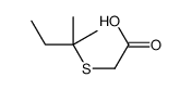 2-(2-methylbutan-2-ylsulfanyl)acetic acid结构式