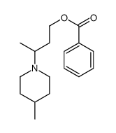 3-Methyl-3-(4-methylpiperidino)propyl=benzoate结构式