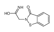 3-oxo-1,2-benzisothiazole-2(3H)-acetamide Structure