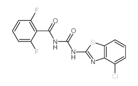 Benzamide,N-[[(4-chloro-2-benzothiazolyl)amino]carbonyl]-2,6-difluoro- Structure