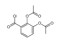 (2-acetyloxy-3-carbonochloridoylphenyl) acetate结构式